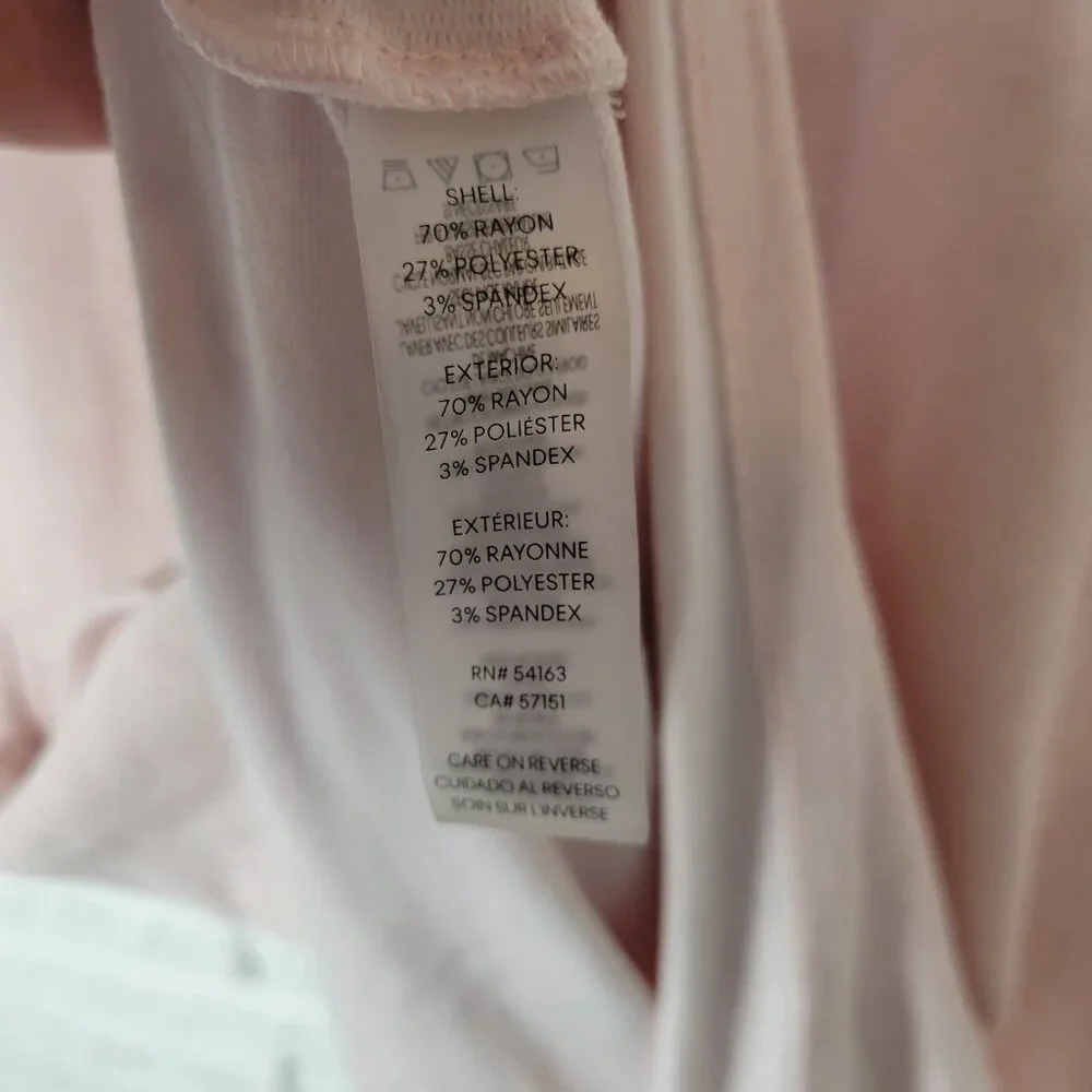 Calvin Klein Womens Swim Cover Up XL Pink Heather Pockets Soft Comfy PIN9E